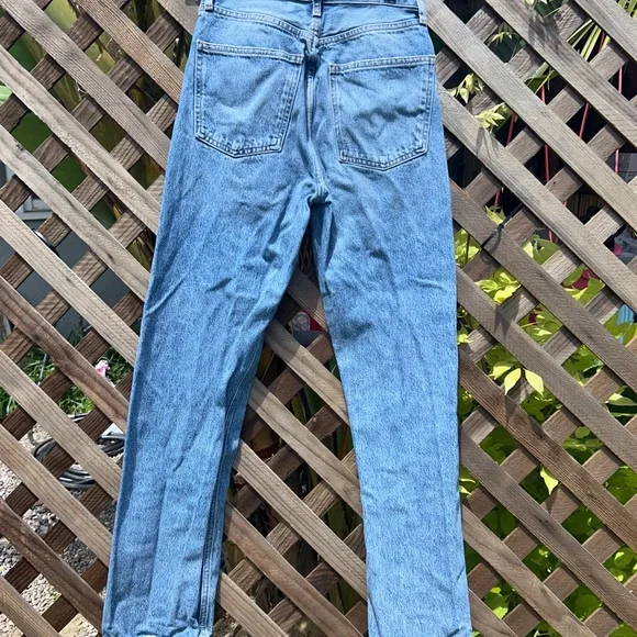 Agolde 90s Pinch Waist High Rise Straight Leg Size 25 Cut #67529 - Picture 2 of 7